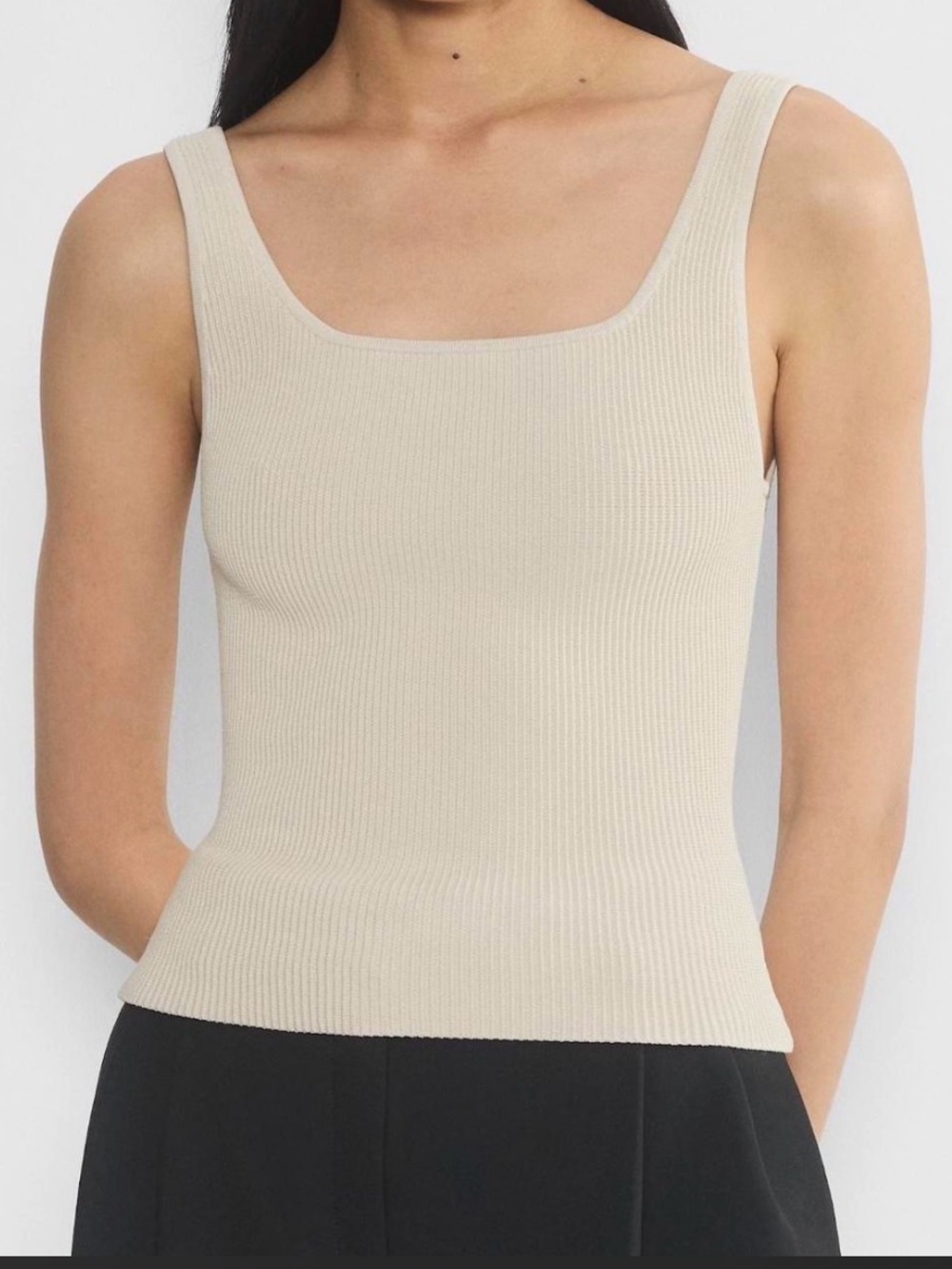 Aritzia Babaton Sculpt Knit Squareneck Tank
